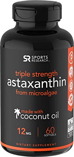 Product Cover Triple Strength Astaxanthin (12mg) with Organic Coconut Oil for Better Absorption