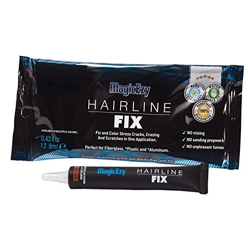 Product Cover MagicEzy Hairline Fix (Snow White) - Fiberglass Crack Repair - Fills And Colors Fast