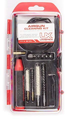 Product Cover Umarex .177 and .22 Caliber Air Gun Cleaning Kit - Includes Cleaning Rod, Brushes, Mops, Jags, Pads, Driver Set and Thread Adapter