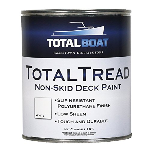 Product Cover TotalBoat TotalTread Non Skid Deck Paint (White, Quart) | Marine-Grade Anti Slip Traction Coating