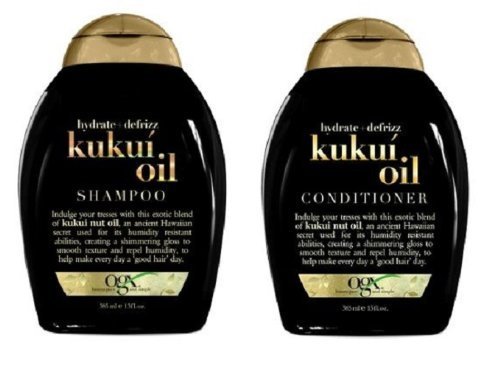 Product Cover OGX Organix Hydrate + Defrizz Shampoo and Conditioner Set, 13 Oz, Kukui Oil