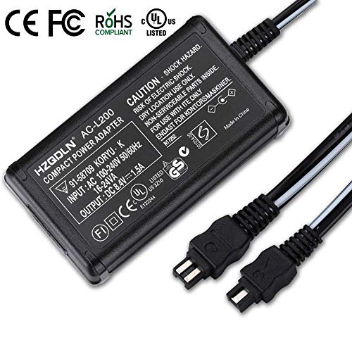 Product Cover AC-L200 Adapter Charger Compatible Sony Handycam Camcorder DCR-SX40,DCR-SX41,DCR-SX44,DCR-SX45,DCR-SX60,DCR-SX63,DCR-SX65,DCR-SX83,DCR-SX85,HDR-CX190,HDR-CX220,HDR-CX230,HDR-CX330,HDR-CX190,HDR-CX675