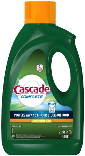 Product Cover Cascade Complete Gel All-in-1 Dishwasher Detergent - 75 oz - Citrus breeze - 2 pk (Packaging May Vary)
