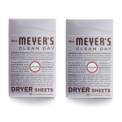 Product Cover Mrs. Meyer's Clean Day Dryer Sheets - Lavender - 80 ct - 2 pk
