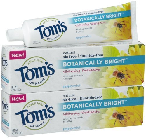 Product Cover Tom's of Maine Botanically Bright, Peppermint - 4.7 oz - 2 pk