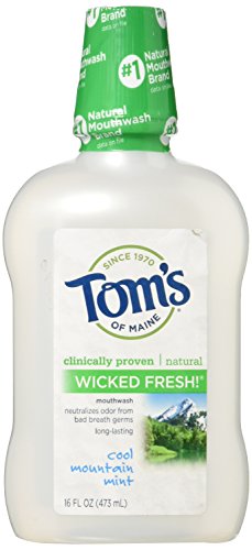 Product Cover Tom's of Maine Long Lasting Wicked Fresh Mouthwash, Cool Mountain Mint - 16 oz - 2 pk