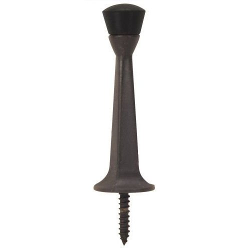 Product Cover Designers Impressions Oil Rubbed Bronze Heavy Duty Solid Rigid Door Stop w/Rubber Tip : 2546-10 Pack