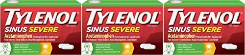 Product Cover TYLENOL Sinus Congestion & Pain Caplets Daytime 24 ea 3 Pack Packaging May Vary