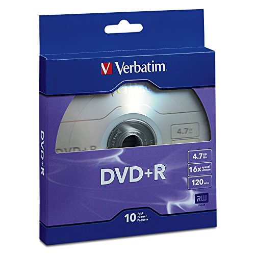 Product Cover Verbatim DVD+R 4.7GB 16x Recordable Media Disc - 10 Disc Box, Purple - 97956