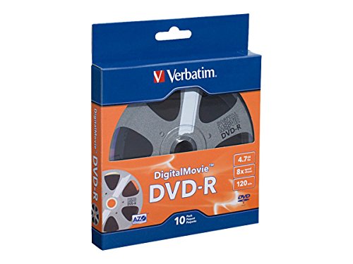 Product Cover Verbatim DVD-R 4.7GB 8X - DigitalMovie Surface - 10pk Bulk Box