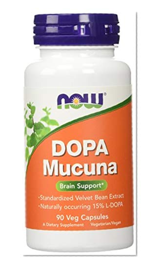 Product Cover NOW Foods Dopa Mucuna Mood Support 15% L-Dopa, 180 Vcaps  (90 x 2 Pk)