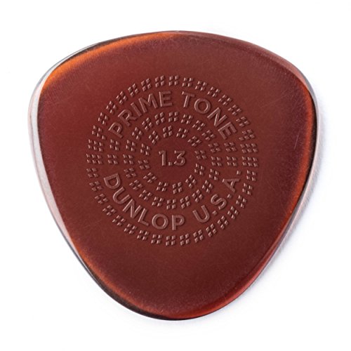Product Cover Dunlop Primetone Semi-Round 1.3mm Sculpted Plectra (Grip) - 3 Pack Acoustic Guitar Pickup (514P1.30)