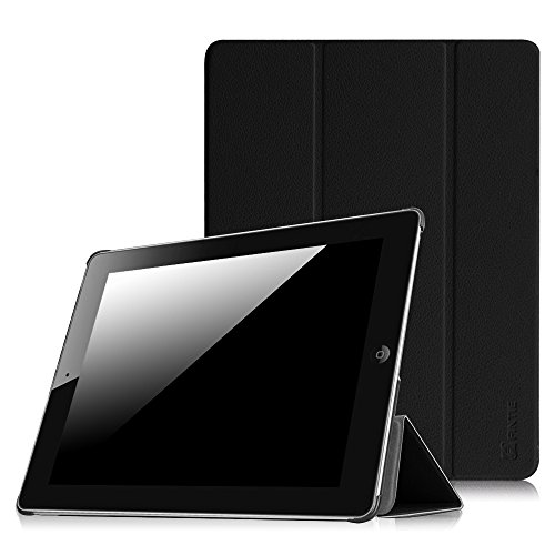 Product Cover Fintie iPad 2/3/4 Case - Lightweight Slim Tri-Fold Smart Stand Cover Protector Supports Auto Wake/Sleep for iPad 4th Generation with Retina Display, iPad 3 & iPad 2 - Black