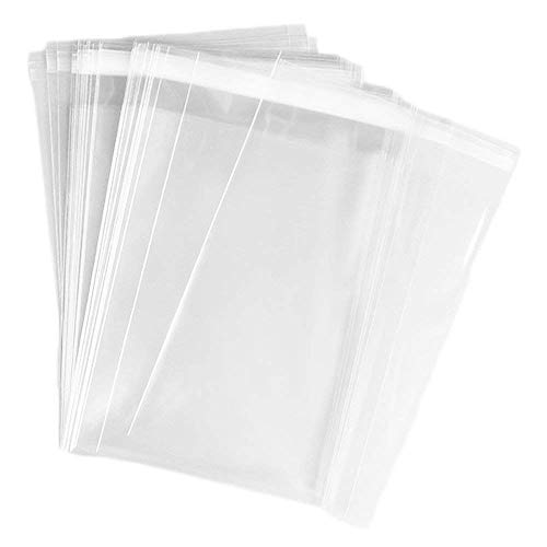 Product Cover UNIQUEPACKING 100 Pcs 8 7/16 X 10 1/4 Clear Resealable Cello Cellophane Bags for 8x10 Print Mat Matting