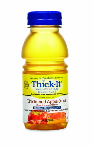 Product Cover Thick-It Aquacare H2O Nectar Consistency Pre-thickened Apple Juice, 8 Ounce (Pack of 24)