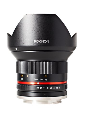 Product Cover Rokinon 12mm F2.0 NCS CS Ultra Wide Angle Lens for Fuji X Mount Digital Cameras (Black) (RK12M-FX) - Fixed