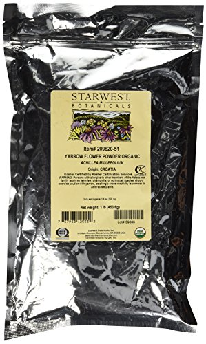 Product Cover Organic Yarrow Flower Powder, 1 lb (453 g)