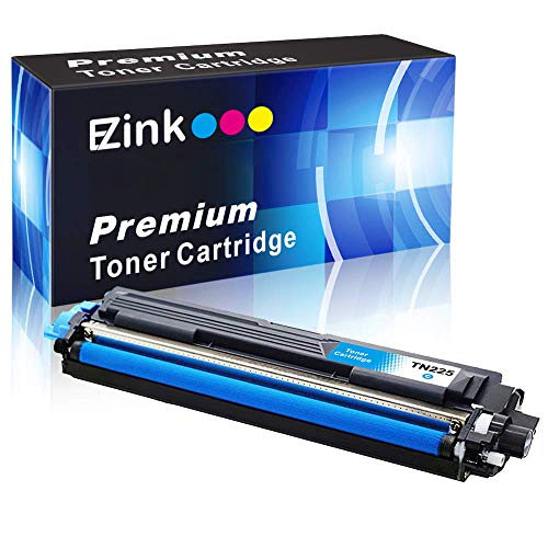 Product Cover E-Z Ink (TM) Compatible Toner Cartridge Replacement for Brother TN225 C Cyan to Use with HL-3140CW HL-3170CDW MFC-9130CW MFC-9330CDW MFC-9340CDW HL-3180CDW DCP-9020CDN Laser Printer (Cyan, 1 Pack)