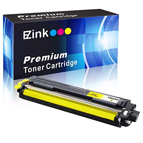 Product Cover E-Z Ink (TM) Compatible Toner Cartridge Replacement For Brother TN225 Y Yellow to used with HL-3140CW HL-3170CDW MFC-9130CW MFC-9330CDW MFC-9340CDW HL-3180CDW DCP-9020CDN Laser Printer(Yellow, 1 Pack)