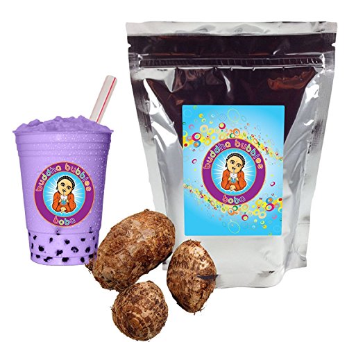 Product Cover Taro Boba / Bubble Tea Drink Mix Powder By Buddha Bubbles Boba 10 Ounces (283 Grams)