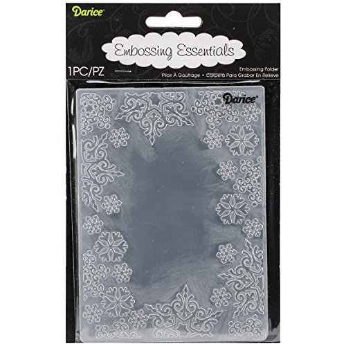 Product Cover Darice EB12-19135 Embossing Folder, 4.25 by 5.75-Inch, Snowflake Trim
