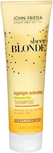 Product Cover John Frieda Sheer Blonde Highlight Activating Brightening Shampoo Darker Blondes, 8.45 oz (Pack of 2)