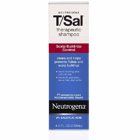 Product Cover Neutrogena T/Sal Therapeutic Shampoo for Scalp Build-Up Control with Salicylic Acid, Scalp Treatment for Dandruff, Scalp Psoriasis & Seborrheic Dermatitis Relief, 4.5 fl. oz (Pack of 2)