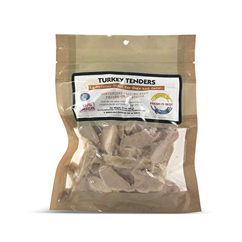 Product Cover Fresh Is Best Freeze Dried Turkey Tenders, Made in The USA, Single Ingredient, Natural, Healthy Dog & Cat Treats (Turkey Tenders)
