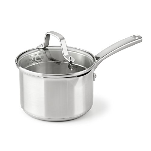 Product Cover Calphalon Classic Stainless Steel Cookware, Sauce Pan, 1 1/2-quart