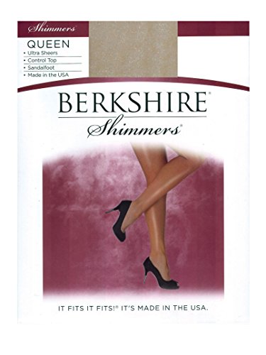 Product Cover Berkshire Women's Plus-Size Queen Shimmers Ultra Sheer Control Top Pantyhose 4412