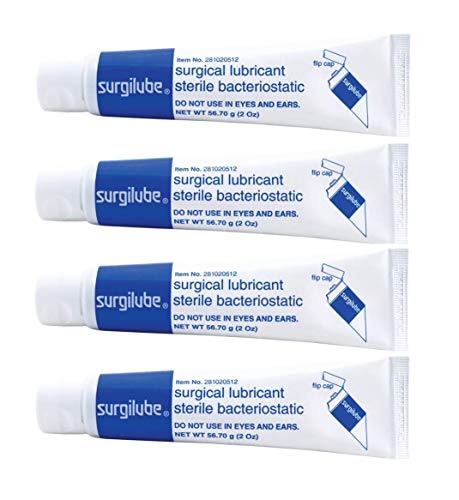 Product Cover Surgilube Surgical Lubricant Sterile Bacteriostatic Jelly - 4.25 Ounces Each (Value Pack of 4)