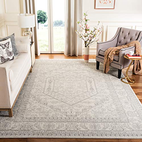 Product Cover Safavieh Adirondack Collection ADR108B Ivory and Silver Oriental Vintage Medallion Area Rug (10' x 14')