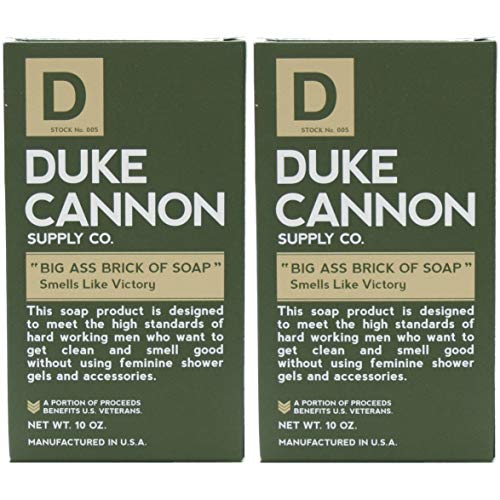 Product Cover Duke Cannon Big Brick of Bar Soap for Men - Smells Like Victory, 10 Ounces (Pack of 2)