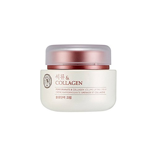 Product Cover [THEFACESHOP] Pomegranate and Collagen Volume Lifting Cream, Provides an Anti Aging, Moisturizing, and Softening Effect to Skin - 100 ml