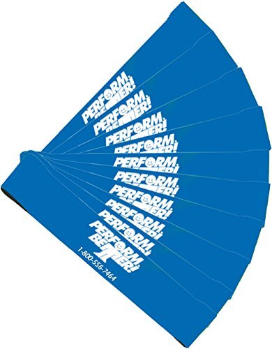 Product Cover Perform Better Exercise Mini Band, Blue-Heavy - Set of 10 (Exercise Guide Included)