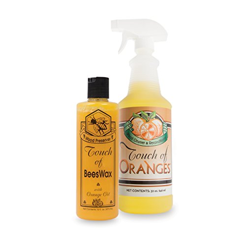 Product Cover Orange Oil Wood Cleaner and Beeswax Furniture Polish, Restore Hardwood Floors, Cabinets, Tables, Antiques, Preserve and Protect with Touch of Oranges