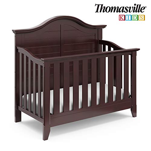 Product Cover Thomasville Kids Southern Dunes Lifestyle 4-in-1 Convertible Crib, Espresso, Easily Converts to Toddler Bed Day Bed or Full Bed, Three Position Adjustable Height Mattress (Mattress Not Included)