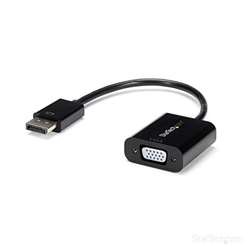 Product Cover StarTech.com DisplayPort to VGA Display Adapter - 1080p 1920x1200 - Active DP to VGA (Male to Female) HD Video Converter for laptop/PC/Monitor (DP2VGA3)