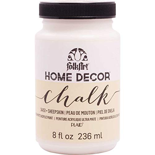 Product Cover FolkArt 34151 Home Decor Chalk Furniture & Craft Paint in Assorted Colors, 8 ounce, Sheepskin