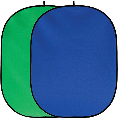 Product Cover Fancierstudio Chromakey Green Chromakey Blue Collapsible Backdrop Collapsible Reversible Background 5'x7' Chroma-Key Blue/Green by Fancierstudio RE2010 BG