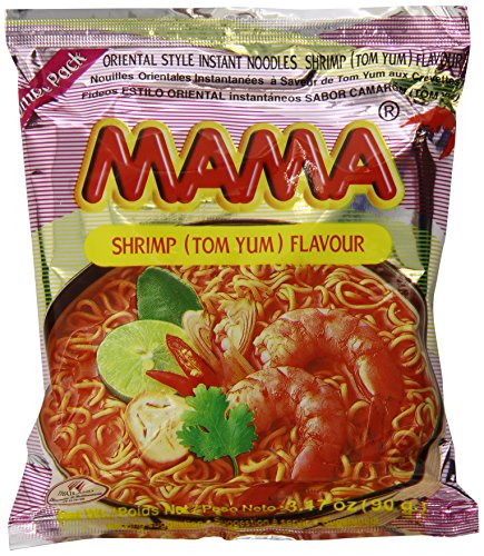 Product Cover Mama Instant Noodle, Tom Yum Shrimp Spicy Flavor, 3.17 Ounce (Pack of 20)