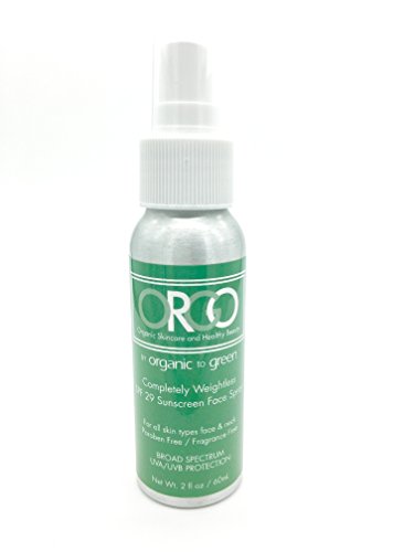 Product Cover ORGO Completely Weightless Sunscreen Spray for Face/Neck, SPF 29