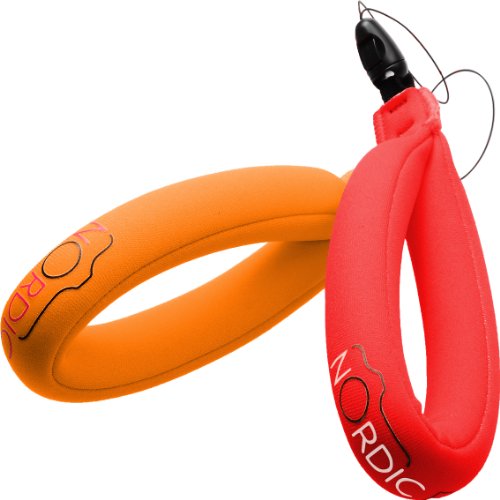 Product Cover Nordic Flash Waterproof Camera Float - Pack of 2 - Red & Orange