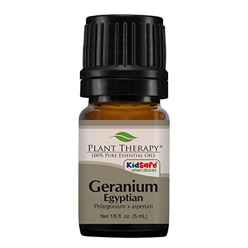 Product Cover Plant Therapy Geranium Egyptian Essential Oil 100% Pure, Undiluted, Natural Aromatherapy, Therapeutic Grade 5 mL (1/6 oz)