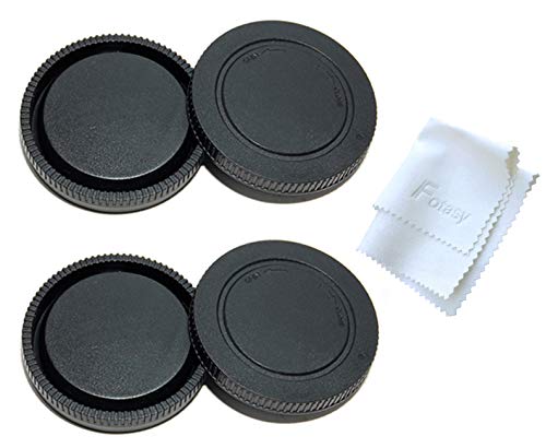 Product Cover (2 Packs) Fotasy E Mount Rear Back Lens Cap Body Cap, Sony EMount Camera Lens Cover Body Cap, FE Lens Cap fits NEX5T NEX-6 NEX-7 a6500 a6400 a6300 a6000 a5100 a5000 a3500 a3000 A7 A7R A7S II III A9