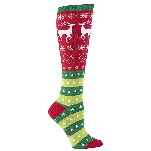 Product Cover Sock It To Me, Knee High Funky Socks: Seasons Greetings - Christmas Holiday