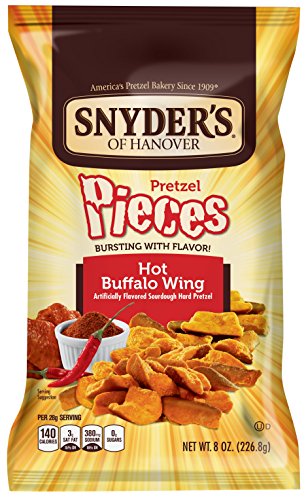 Product Cover Snyder's of Hanover Pretzel Pieces, Hot Buffalo Wing, 8 Ounce (Pack of 6)