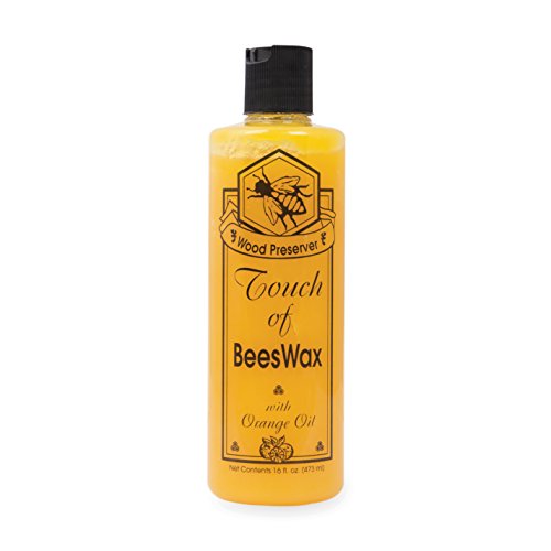Product Cover Beeswax Furniture Polish and Conditioner with Orange Oil. Wood Floor Scratch Repair, Feed Into Hardwood, Restore and Protect Cabinets 16 Ounce
