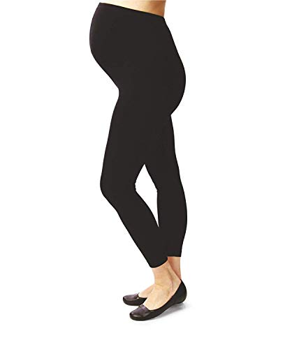 Product Cover Terramed Maternity Leggings Compression Stockings Women 20-30 mmHg - Graduated Compression Stockings Women Pregnancy | Microfiber Footless Maternity Compression Leggings Over The Belly (Small)