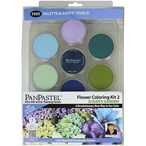 Product Cover Colorfin No.2 PanPastel Ultra Soft Artist Pastel Flower Coloring Kit, 9ml, Susan's Garden, 7-Pack